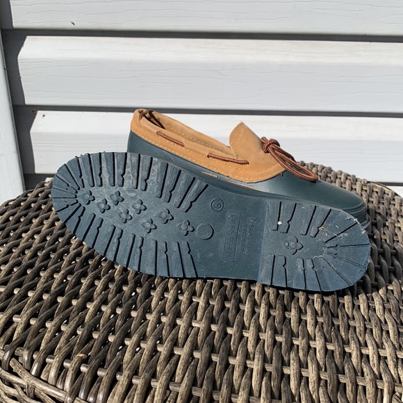 Size 8 weather spirits green rain shoes - Picture 2 of 2